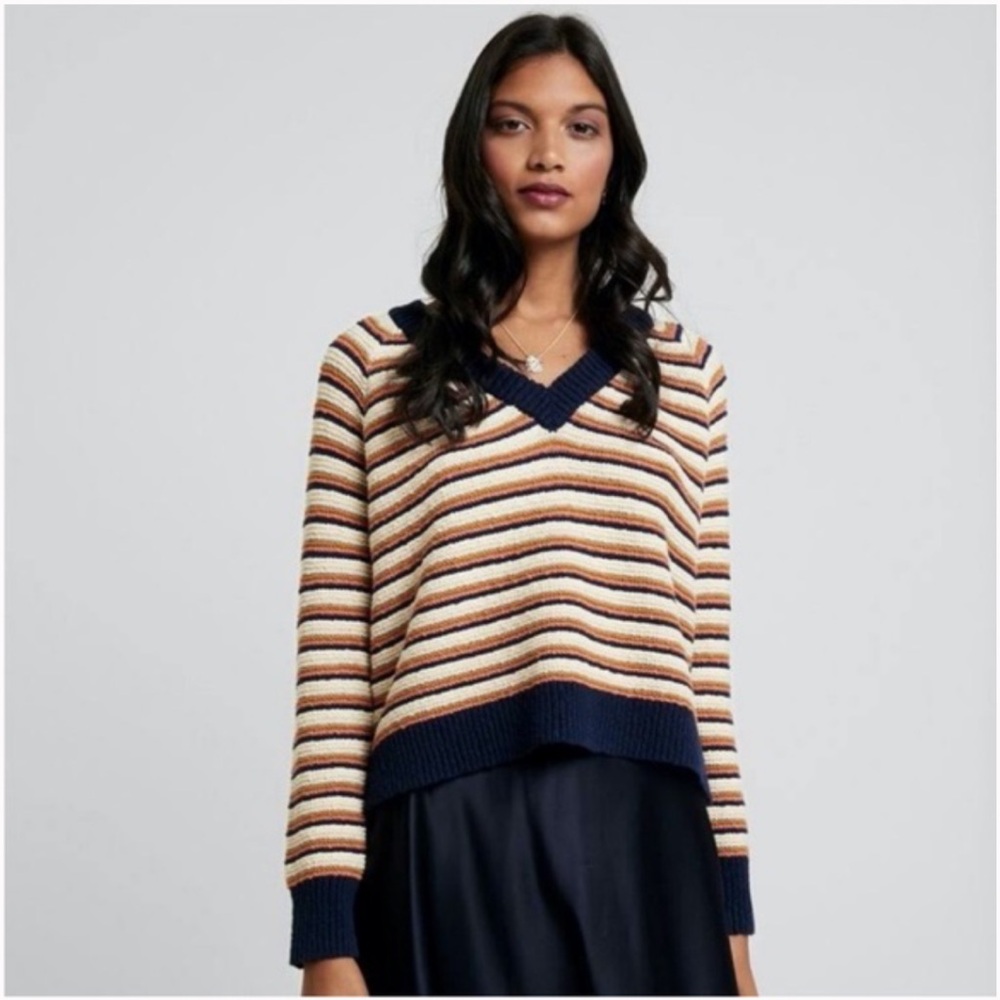 Madewell Arden V-Neck Crop Sweater